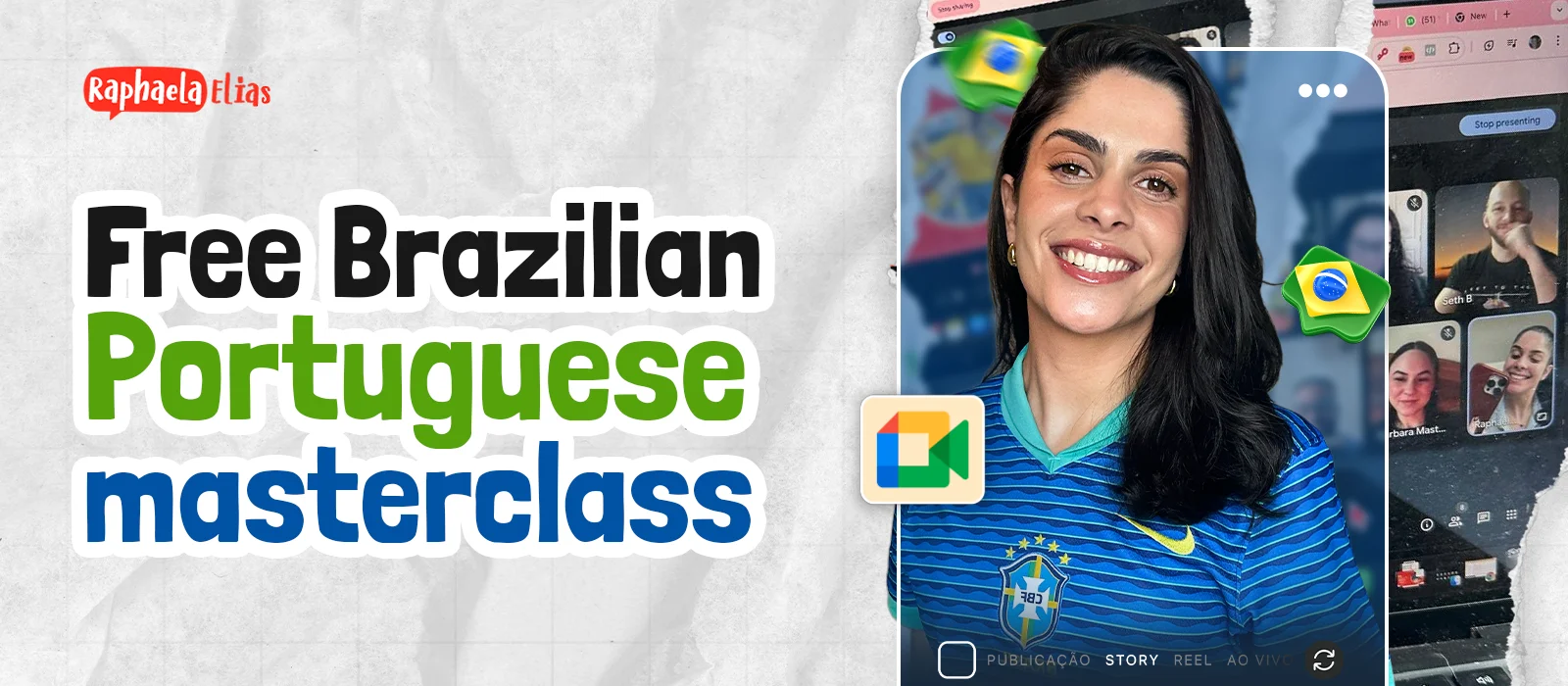 Join the free Brazilian Portuguese masterclass
